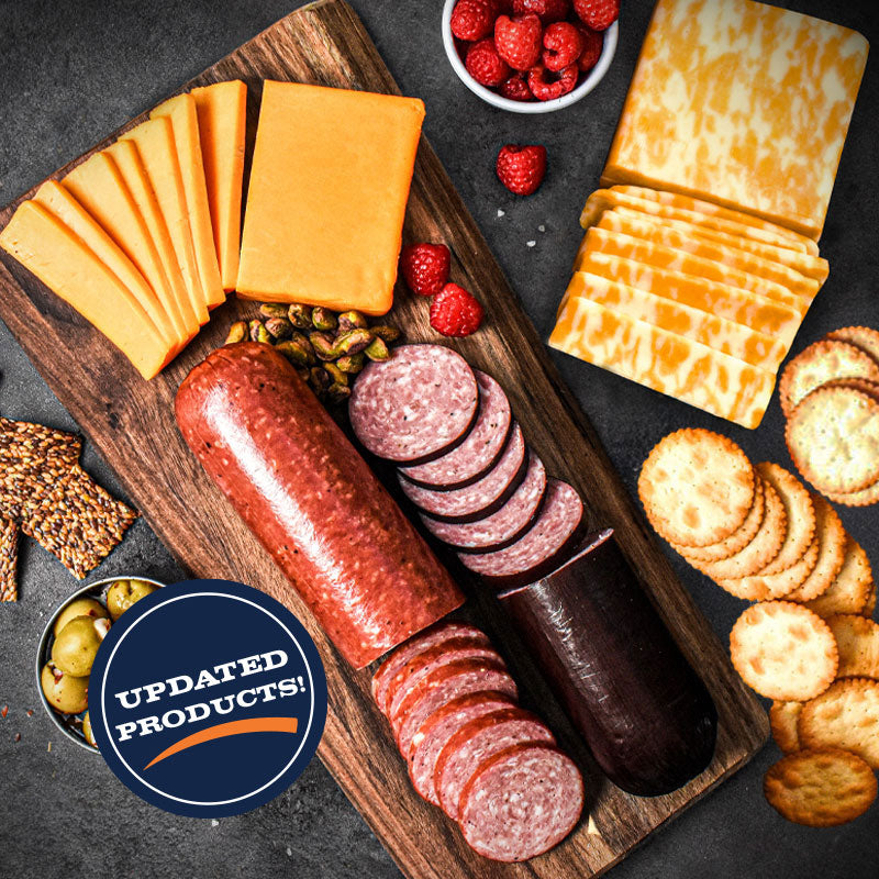 dutch lunch items laid out on wooden cutting board