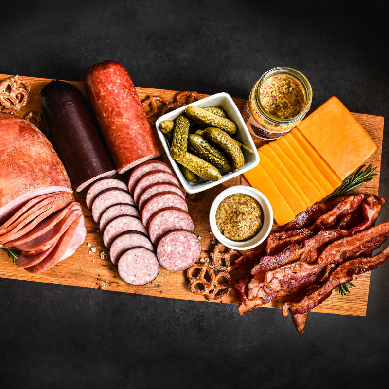 vip special items on a wooden cutting board